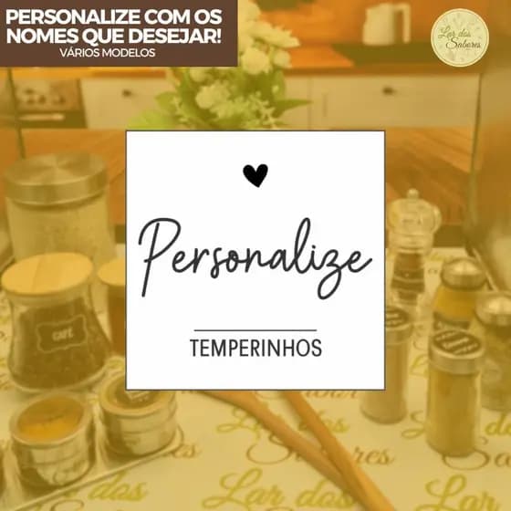 Etiquetas Adesivas para Potes de Temperos Mantimentos Personalizadas Vinil Impermeável Prova D'água