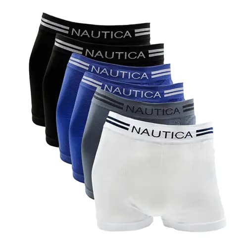 Kit 6 ou 8 Cuecas Boxer Masculina Microfibra Sem Costura Premium - Nautica marca americana