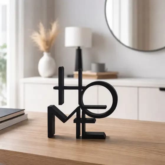 Letreiro Decorativo Home Decoração Moderna