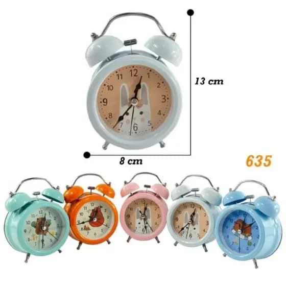 Despertador Relógio Mesa Metal Padrão animal bonito Retro/Vintage Super Alto Portátil Pilha-635