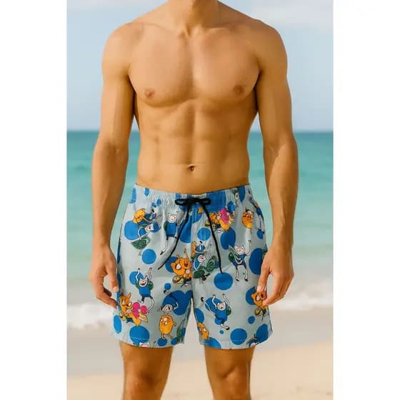 Bermuda Masculina Estampada Tactel Praia Verão com Forro Corfortavel Tecido Leve de ótima qualidade