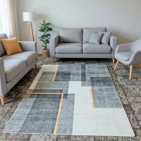 Tapete de Luxo para Sala e Quarto Velvet Belga Moderno 2,00 x 2,30m Antiderrapante e Confortável