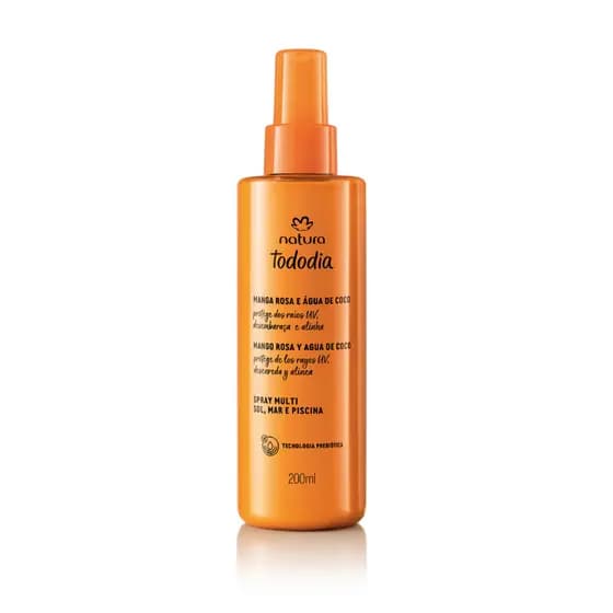 Spray Multi Sol, Mar e Piscina Tododia Manga Rosa e Água de Coco 200 ml