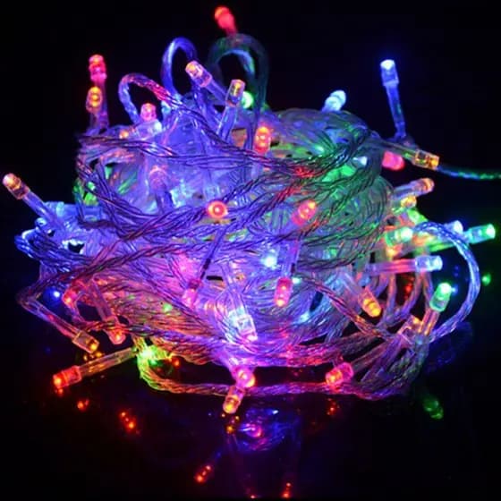 Pisca Pisca Luz De Natal 100 Led Branco frio, Branco Quente, RGB Colorido 8 funções 10m 127v