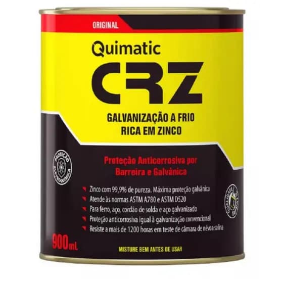 QUIMATIC CRZ LATA 900 ML GALVANIZAÇÃO A FRIO