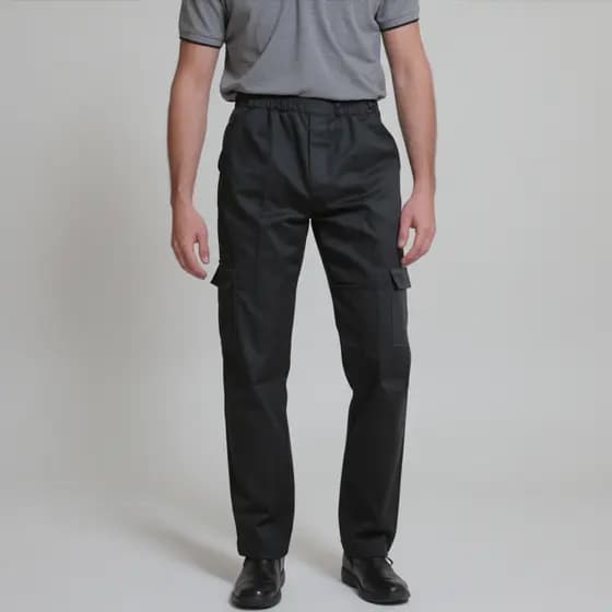Calça Brim 6 Bolsos Cargo