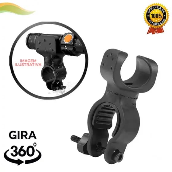 Suporte De Guidão De Bicicleta Para Lanterna Tática Bike 360º Bicicleta Ciclismo Profissional