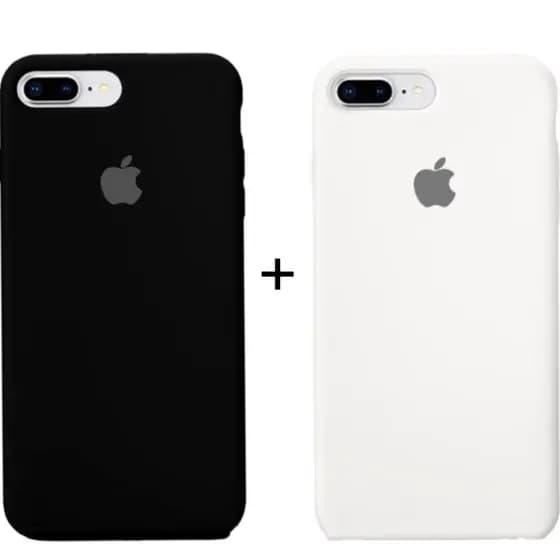 Kit 2 unidades (com 2capa) Capinha Case Aveludada Para iPhone 7Plus / 8Plus