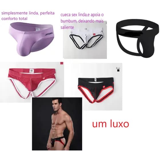 cueca sex para homens 👬 um luxo voce e seu gato merece,esta cueca valoriza seu bumbum tipo volumao,frente atrás