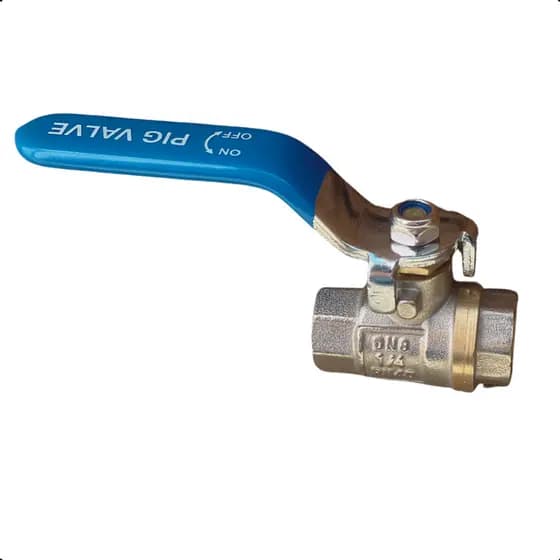 Registro Valvula Esfera Pig Para Agua Alavanca 1/4