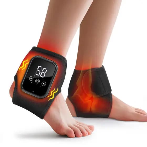 2 Peças Alívio Da Dor Do Massageador Tornozelo, Massageador Sem Fio Com Calor, Envoltórios Aquecidos Para Pés,2000mAh