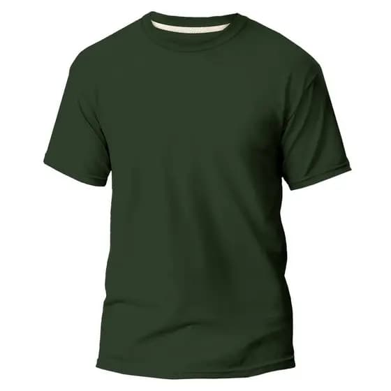 Camiseta Camisa Básica Lisa Gola Redonda Unissex Para o Dia Dia 100% Algodão Premium