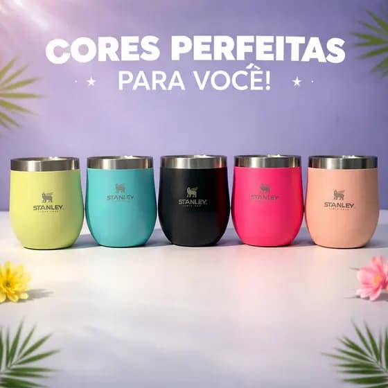 Copo Térmico Inox para bebidas | Mantém Gelado | Compacto e Resistente