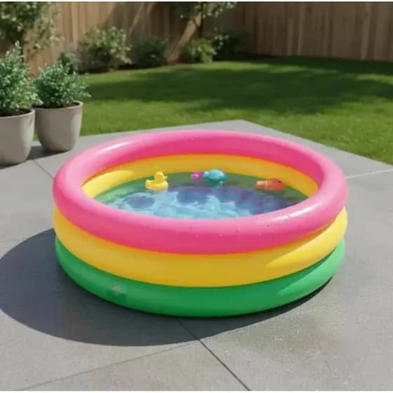 Piscina Inflável Infantil 33L / 3 Cores / 61cm X 22cm / ENVIO RÁPIDO