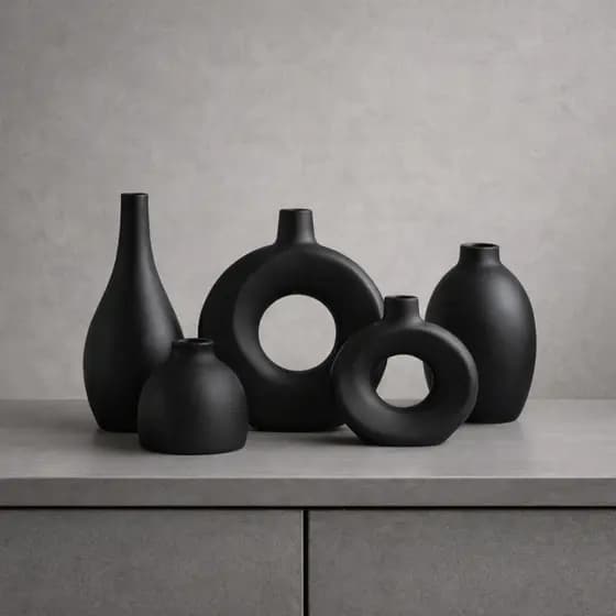 Conjunto de Vasos Decorativos Enfeite Decorativo Decoração de Sala