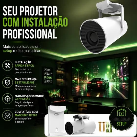 Suporte Parede Teto Para Projetor Salange Hy300 Magcubic