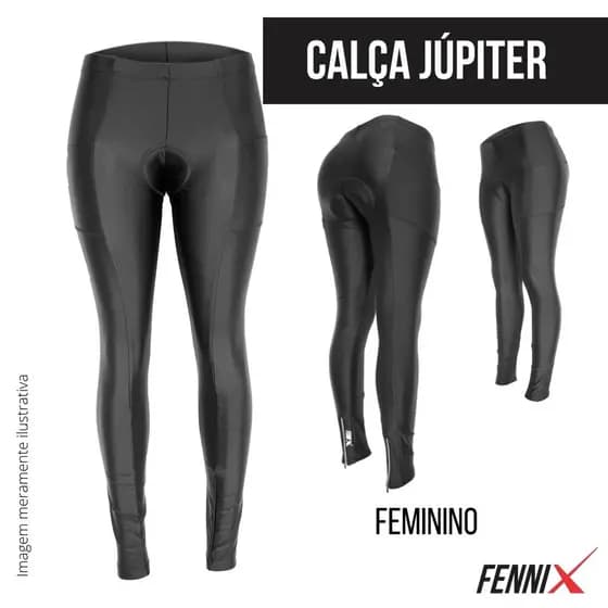 CALÇA CICLISMO FEMININA LYCRA POWER COM BOLSOS