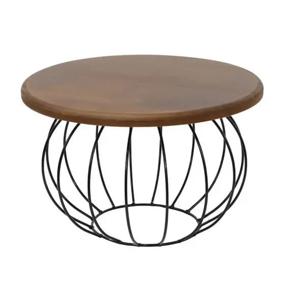 Boleira Rústica Madeira com Base de Ferro | Suporte para Doces, Bolos e Buffet