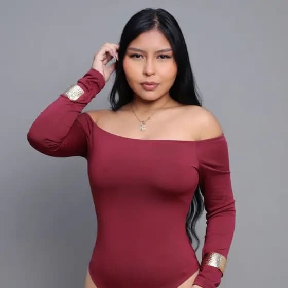 Body Ombro a Ombro Manga Comprida Longa Blusa Feminina Elegante Bory Ciganinha Suplex Moda Gringa Forro Festa Estiloso