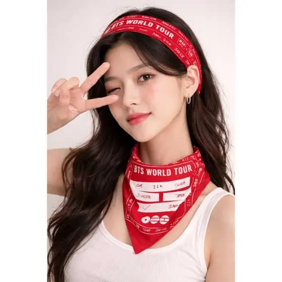 Bandana BTS World Tour K-Pop