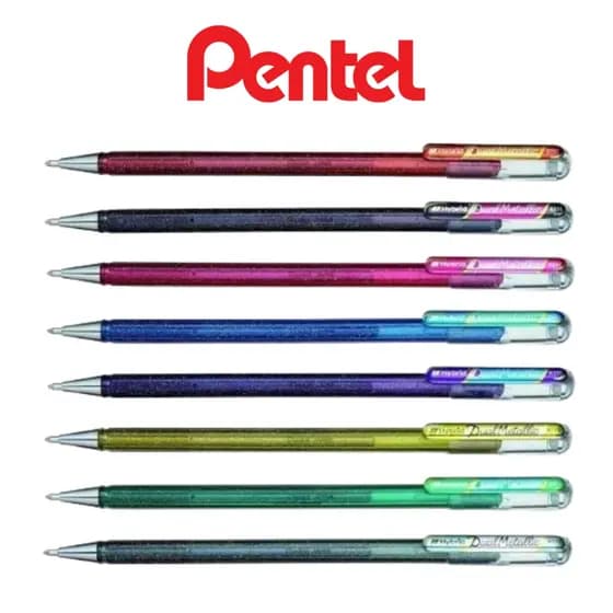 Caneta Pentel Hybrid Dual Metallic 1.0mm Unitário Diversas Cores