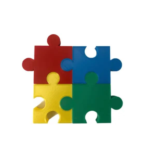 Peça Decorativa Quebra Cabeça Autismo