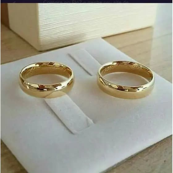 Par de alianças Casamento e Noivado 18k Enviar medida no chat