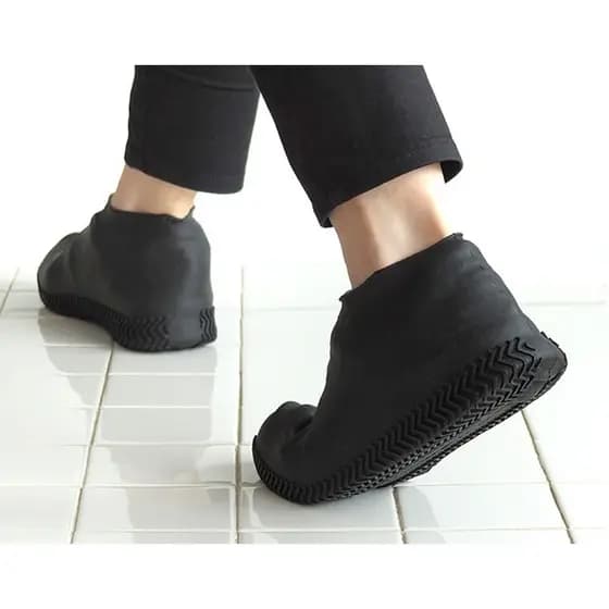 KIT DE 4 PARES Capa Chuva Para Sapato Impermeável De Silicone Calçado Tênis chuva 4 PARES