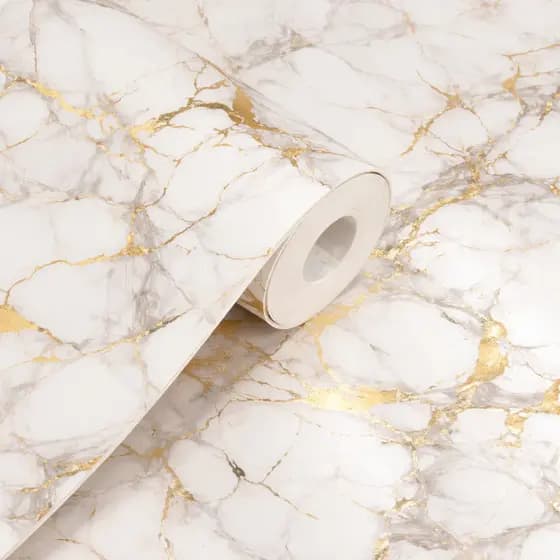 Papel de Parede Marmore Texturizado 3Mx50cm Adesivo de Parede Sala Lavável Papel Adesivo de Parede