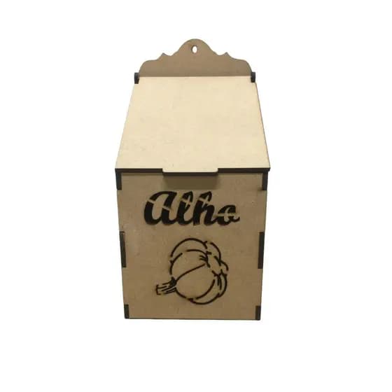 Porta Alho - Vazado - mdf cru - 8C X 8L X 14A