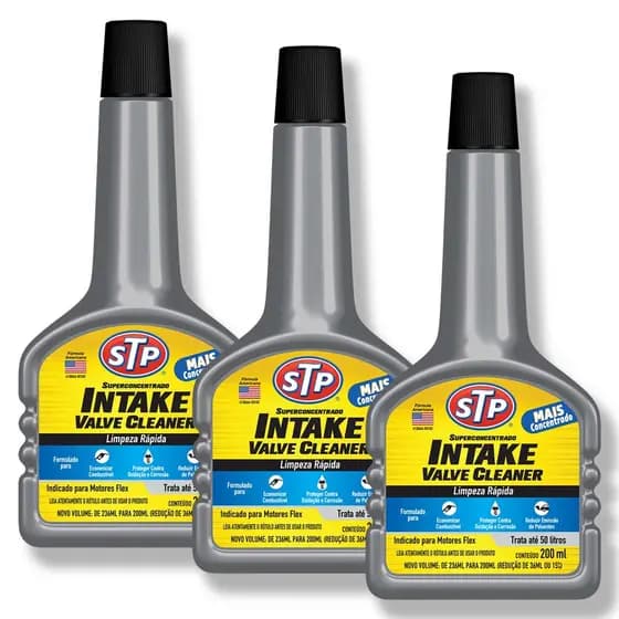 Aditivo Limpeza de Valvula INTAKE VALVE CLEANER 200ML STP 3 unidades