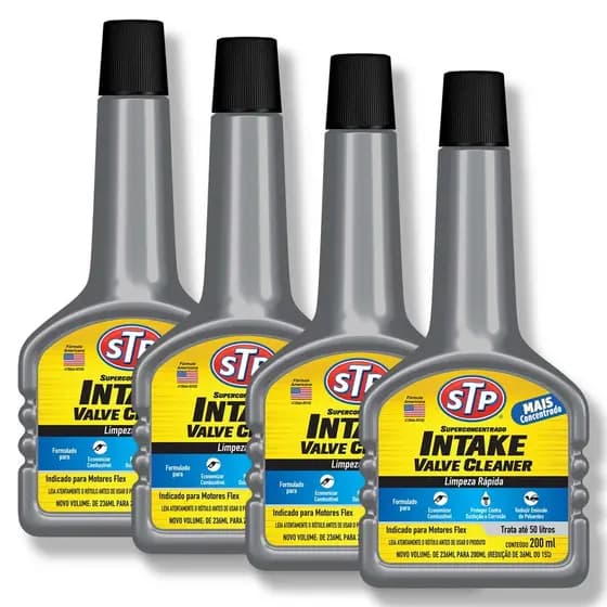 Aditivo Limpeza de Valvula INTAKE VALVE CLEANER 200ML STP 4 unidades