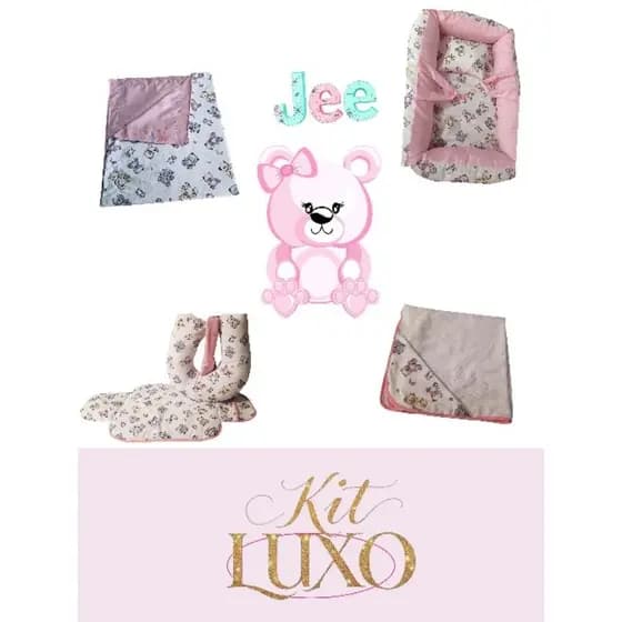 KIT LUXO URSINHA ROSA 🩷