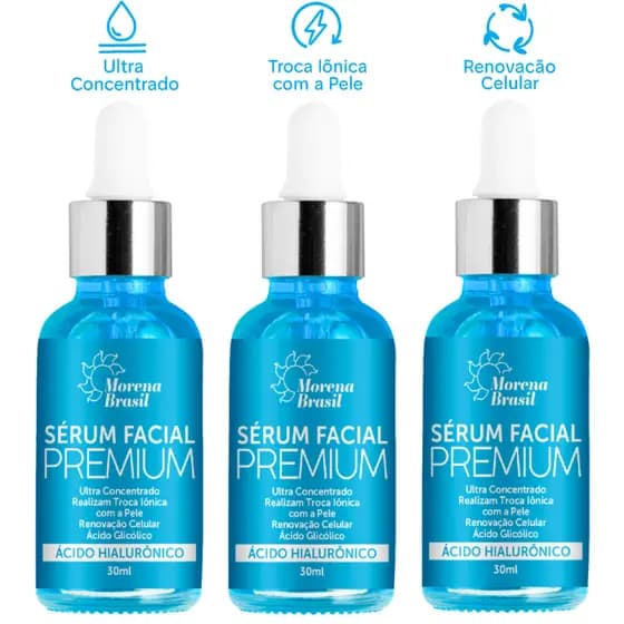 Kit 3X Sérum Ultra concentrado 💙 Morena Brasil | Renovação celular!!