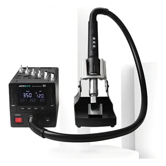 Estação De Retrabalho Ar Quente Aifen F3 1000w + Suporte Tj-216