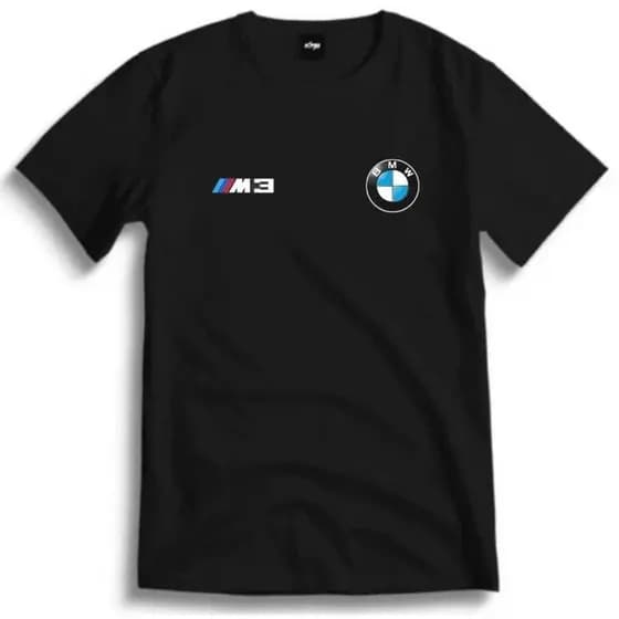 Camiseta Infantil Juvenil Camisa Masculina BMW M3 Estilo Esportivo Look Streetwear Carros Luxo