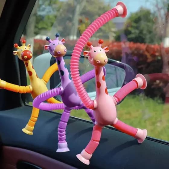 Girafas Pop It Tubo Led Estica E Gruda Montessori Magic Unidade