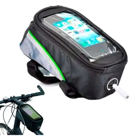 Bolsa Case Porta Celular Suporte Quadro Bike Bicicleta bolsinha de bike para celular M G