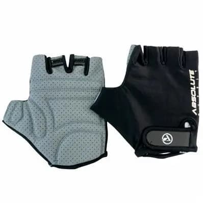 Luva Meio Dedo Preta ABSOLUTE OUTFIT Gel Confortável Ideal Para: Bicicleta/ Academia/ Trekking.