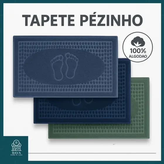 Toalha de Piso Pezinho para Banheiro 100% Algodão - Elegância e Conforto em Medida Ideal.