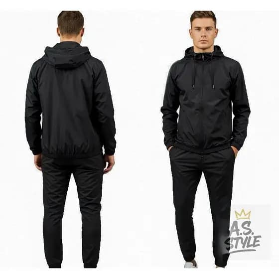 Conjunto Esportivo Jaqueta Corta Vento + Calça elastano