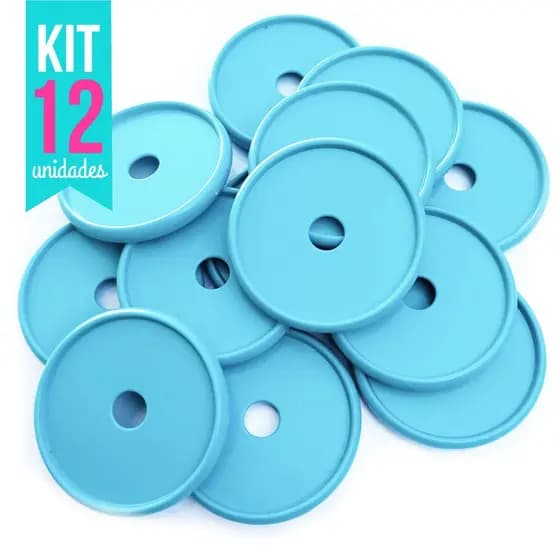 Kit 12 Discos GG 45mm de Caderno Infinito Sistema Inteligente Amor Infinito Cadernos - Círculo