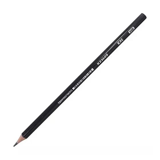 Lápis de Escrever Preto Corpo Redondo HB Nº2
