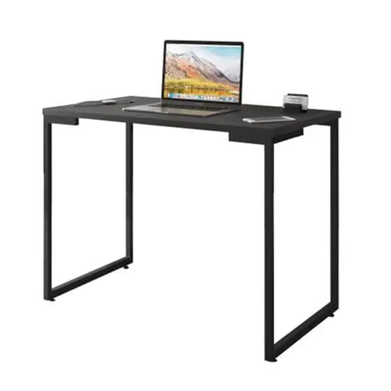 Mesa Escrivaninha Preta Industrial MDF 60 CM Moderna Home Office Quarto Estudo Computador Notebook