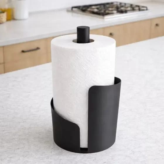 Porta Papel Toalha | Suporte de Mesa Luxo | Organizador de Cozinha Moderno