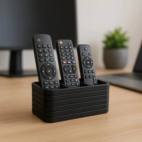 Organizador Porta Controle 3 Divisórias – Ideal para TV e Ar