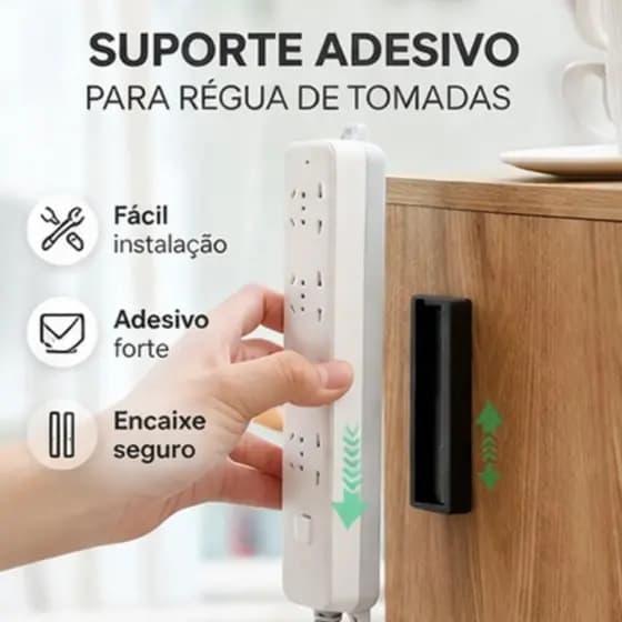 Suporte extensão fixar filtro de linha e objetos diversos/Household auto-adesivo