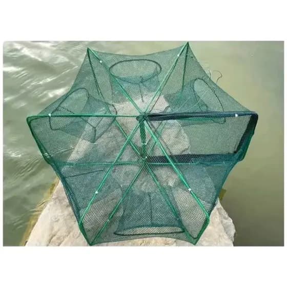 Armadilha de Pesca Covo com Entradas Estratégicas em Nylon Resistente