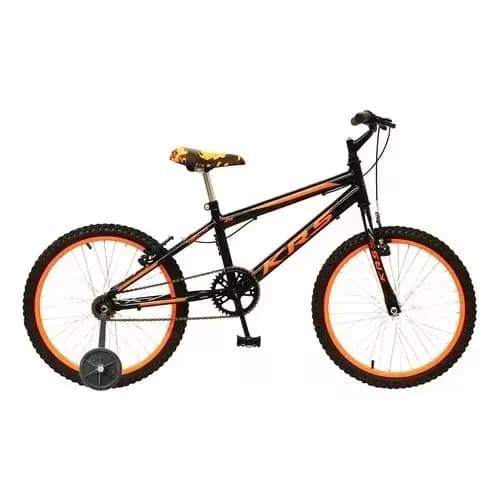 Bicicleta Infantil Aro 20 + Rodinha Masculina Passeio Krs