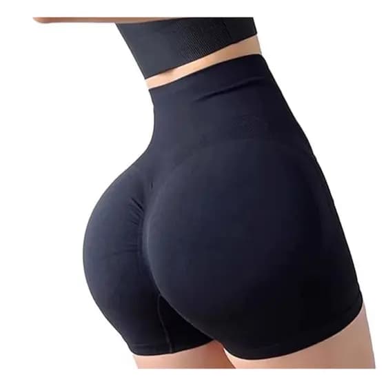 Shorts De Cintura Alta Levanta Bumbum Feminino Esportivo Fitness Confortável - Short de Malhar